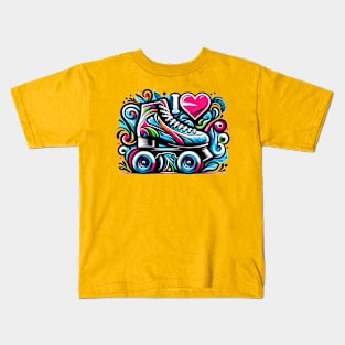 Roller Skating Kids T-Shirt